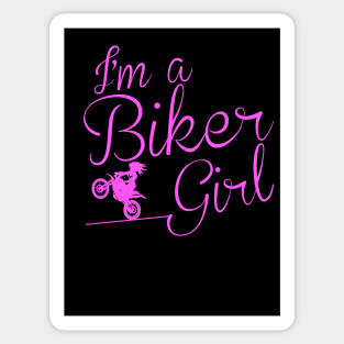 I'm Biker Girl Sticker